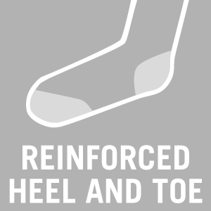 reinforced heel and toe